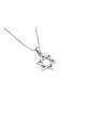 Pendentif étoile de David en argent sterling torsadé, famille en argent sterling