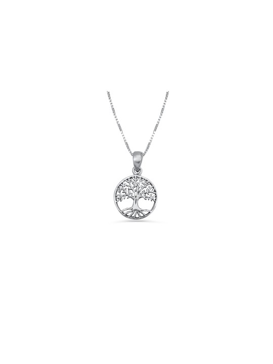 Petit pendentif en argent arbre de vie, colliers de famille en argent sterling,