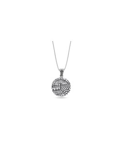 Collier circulaire en argent avec éléments de Jérusalem, bijoux de Jérusalem, I
