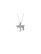 Petit pendentif en argent Chai avec élément du mur ouest, bijoux de Jérusalem