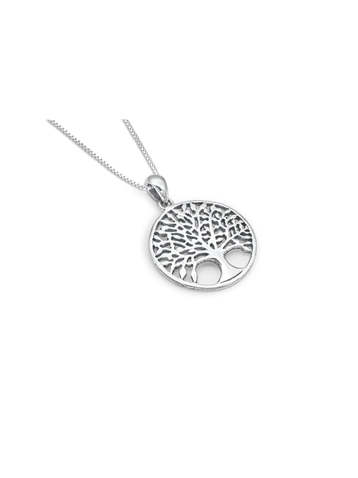 Medium Stunning Tree of Life Silver Necklace , Sterling Silver Family