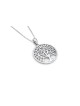 Collier d’argent magnifique moyen arbre de vie, famille en argent sterling
