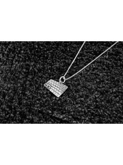 Le collier en argent sterling Kotel, bijoux de Jérusalem, Judaï israélien