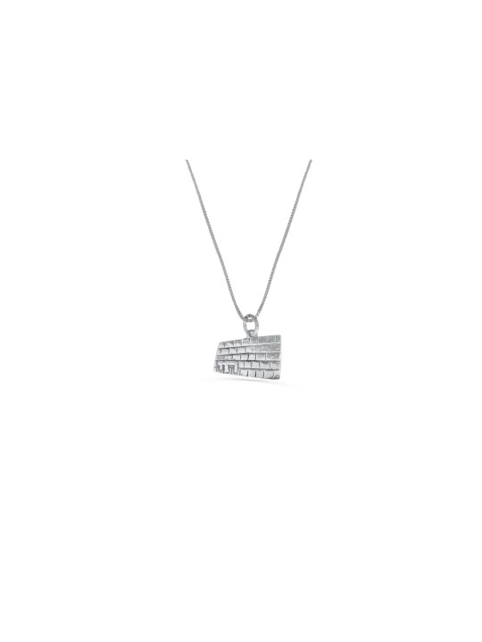 Le collier en argent sterling Kotel, bijoux de Jérusalem, Judaï israélien