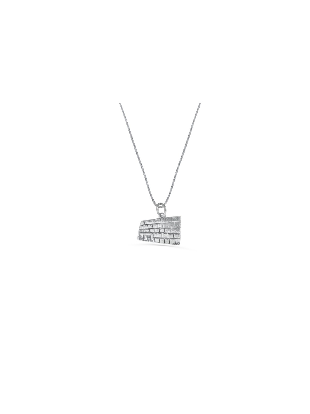 Le collier en argent sterling Kotel, bijoux de Jérusalem, Judaï israélien
