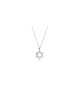 Pendentif étoile de David en argent 3D, colliers de famille en argent sterling, I
