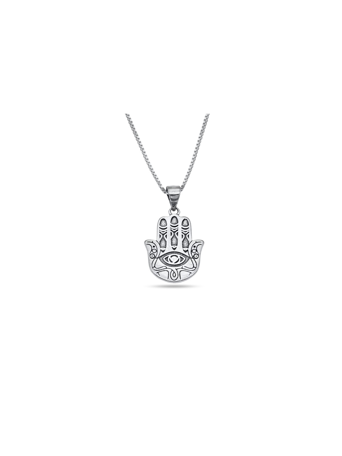 Pendentif en argent sterling Evil Eye et Hamsa, famille en argent sterling Ne