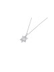 Silver Star of David and Chai Necklace , Sterling Silver Family Neckla