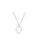 Collier découpé Hamsa en argent sterling, collier familial en argent sterling