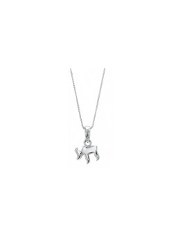 Petit pendentif élégant en argent sterling Chai, famille en argent sterling Ne