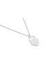 Pendentif Hamsa plat moderne en argent sterling, famille en argent sterling Nec