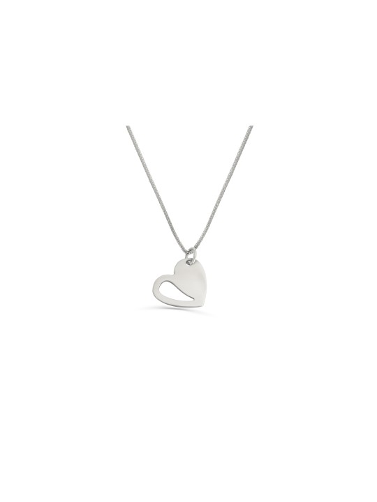 Fresh looking Silver Heart Pendant , Sterling Silver Family Necklaces