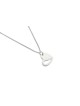 Pendentif coeur en argent à la recherche fraîche, colliers de famille en argent Sterling