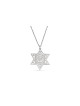 Filigrane Sterling Silver Hollow Star of David Pend , Filigrane juif J