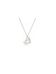 Pendentif coeur épais en argent sterling, colliers de famille en argent sterling
