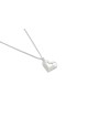 Sterling Silver Thick Heart Pendant , Sterling Silver Family Necklaces