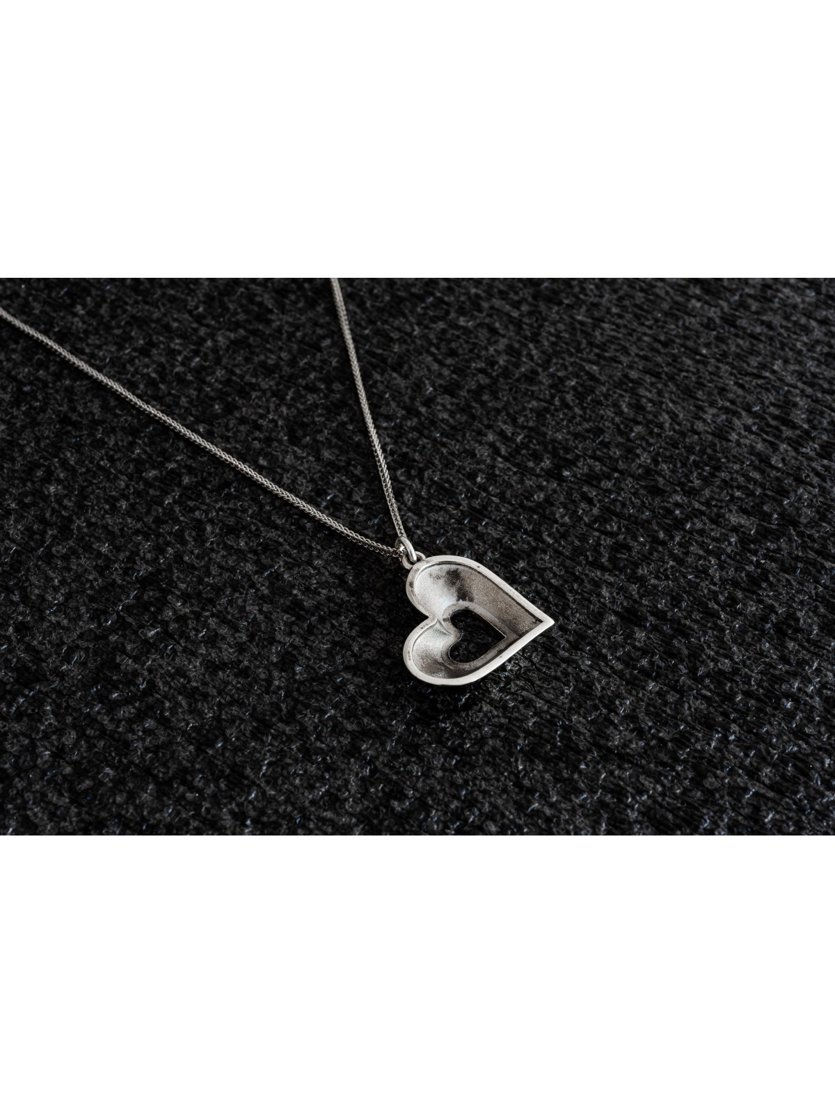 Pendentif coeur épais en argent sterling, colliers de famille en argent sterling