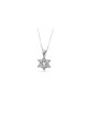 Pendentif Magen David et Menorah en argent, collier familial en argent sterling
