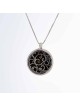 Collier initial arrondi découpé, colliers de famille en argent sterling,