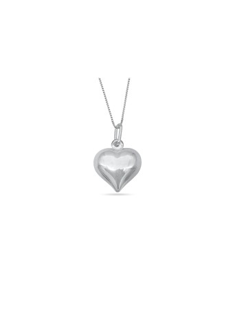 Big Sterling Silver Heart Pendant , Sterling Silver Family Necklaces ,