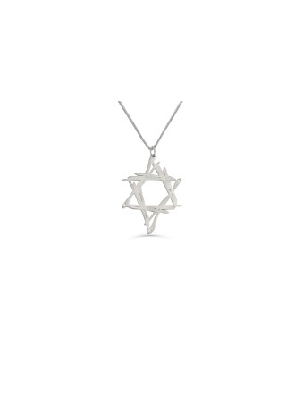 תליון מגן דוד אנכי מכסף סטרלינג, כסף סטרלינג פמילי