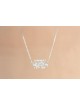Silver Shema Israel Stylish Necklace , Sterling Silver Family Necklace