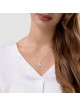 Little Size Sterling Silver Curly Design Chai Unis , Sterling Silver F