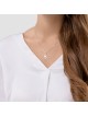 Chai Design bouclé en argent sterling de petite taille Unis, argent sterling F