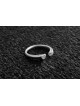 Bague cœur à moitié ouverte en argent sterling, cadeaux Tu B'Av, Judaï israélien