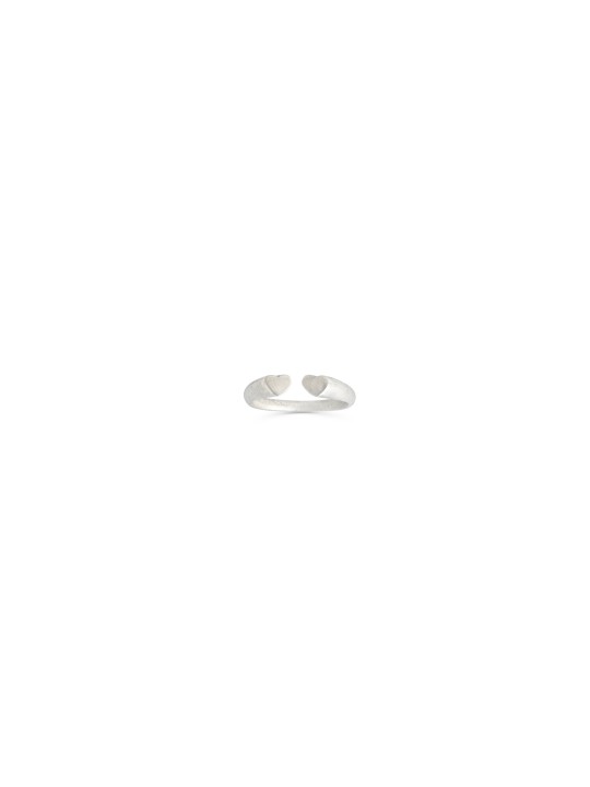 Bague cœur à moitié ouverte en argent sterling, cadeaux Tu B'Av, Judaï israélien