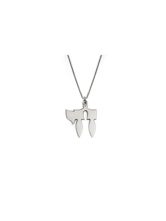 Clean Chai Sterling Silver Pendant , Sterling Silver Family Necklaces