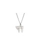 Clean Chai Sterling Silver Pendant , Sterling Silver Family Necklaces