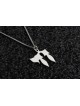 Clean Chai Sterling Silver Pendant , Sterling Silver Family Necklaces