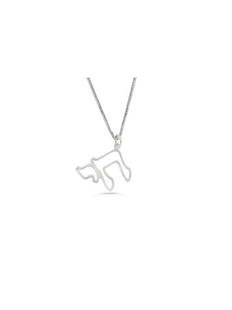 Collier en argent sterling Chai découpé, collier familial en argent sterling