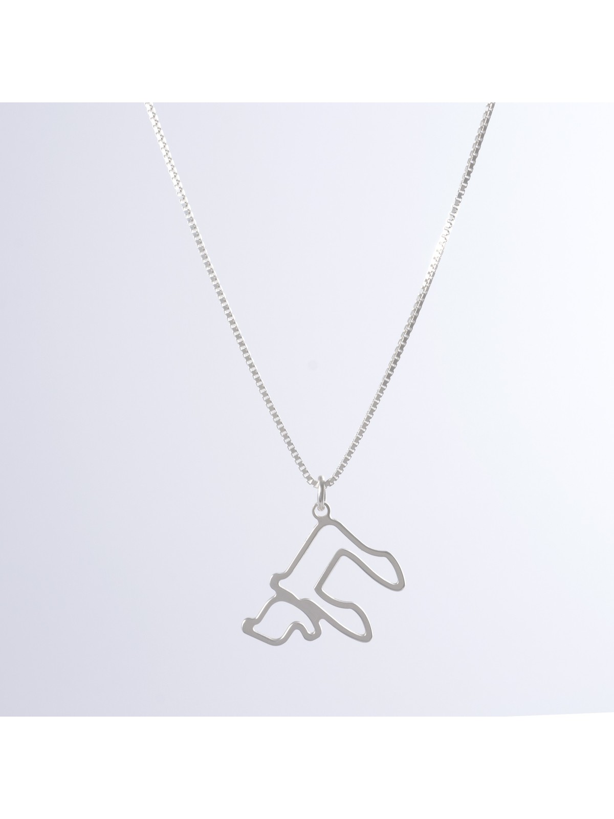 Collier en argent sterling Chai découpé, collier familial en argent sterling