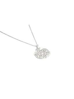 Large Filigree Pomegranate Silver Pendant , Jewish Filigree Jewelry ,