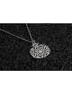 Large Filigree Pomegranate Silver Pendant , Jewish Filigree Jewelry ,