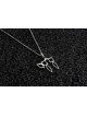 Pendentif découpé en argent sterling 925, colliers de famille en argent sterling