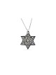 Collier étoile de David en aluminium et argent, famille en argent sterling Ne