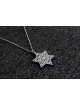 Collier étoile de David en aluminium et argent, famille en argent sterling Ne