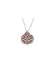Petit collier de grenade en argent et aluminium, famille en argent sterling