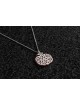Petit collier de grenade en argent et aluminium, famille en argent sterling
