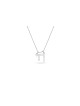 Pendentif Chai en argent sterling élégant, collier familial en argent sterling