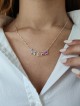 Pendentif émaillé Eshet Chayil, colliers de noms colorés, Juda israélien