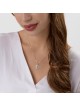 Collier Chai étroit moderne de taille moyenne fabriqué à partir de Ste, argent sterling F