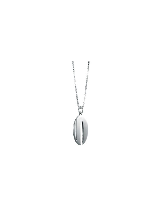Collier Chai étroit moderne de taille moyenne fabriqué à partir de Ste, argent sterling F