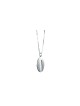 Collier Chai étroit moderne de taille moyenne fabriqué à partir de Ste, argent sterling F