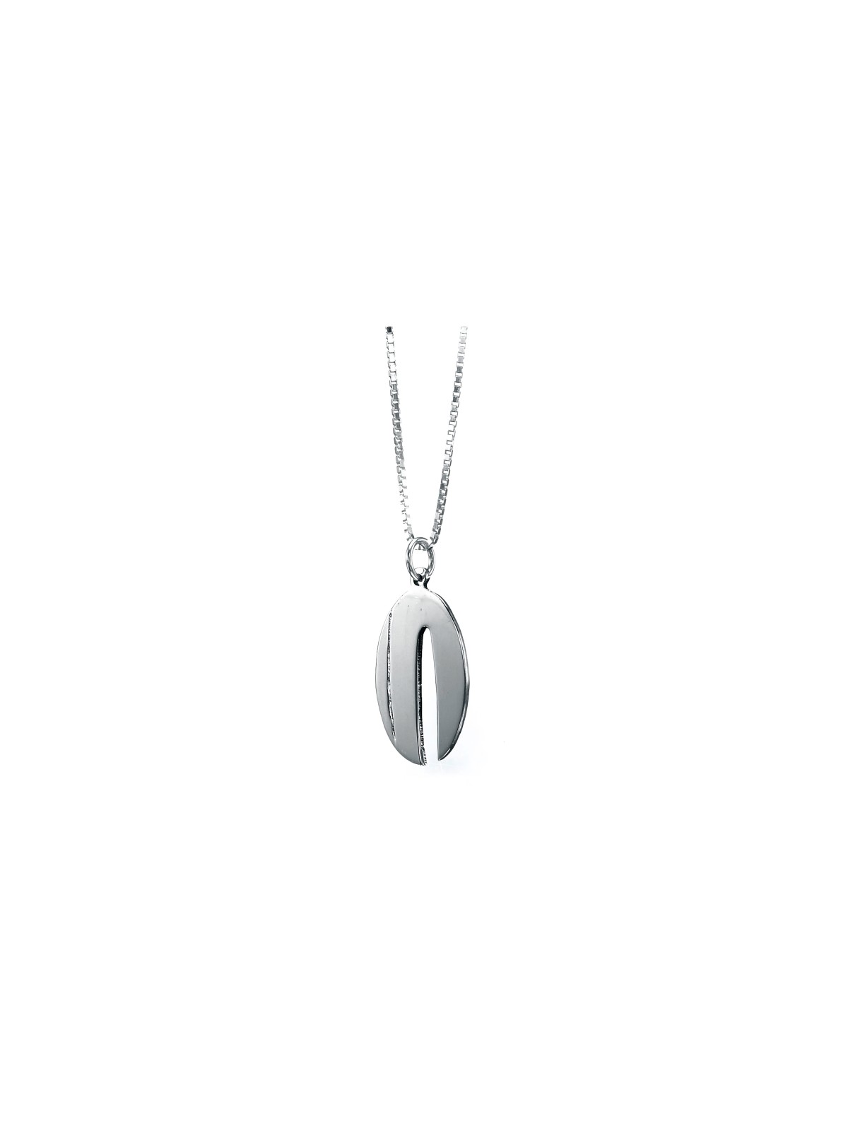Collier Chai étroit moderne de taille moyenne fabriqué à partir de Ste, argent sterling F