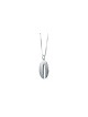 Collier Chai étroit moderne de taille moyenne fabriqué à partir de Ste, argent sterling F
