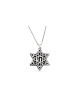 Collier étoile de David en argent et aluminium, famille en argent sterling Ne